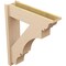 Ekena Millwork 8-in W x 30-in D x 36-in H Balboa Trad Rough Cedar Woodgrain TimberThane Outlooker, Primed Tan OUTUR080X30X36BOA04RCPR - alternate 2